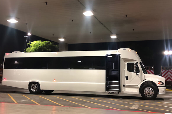 43-passenger party bus rental