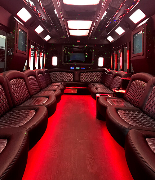 43-passenger party bus Jackson